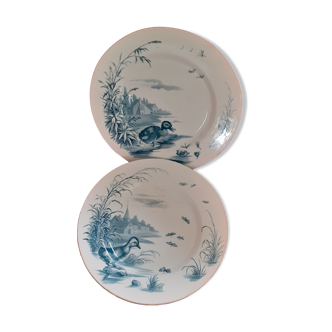 2 assiettes anciennes Gien
