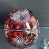 Overlay cut crystal carafe – Cristallerie d’Art Roger Gross Le Clairupt Baccarat