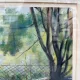 Mixed media on panel "Landscape of Brazil", Timoteo Pérez Rubio, 20th century - Brazil