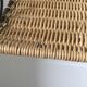 Wall shelf wicker and wrought iron 50s