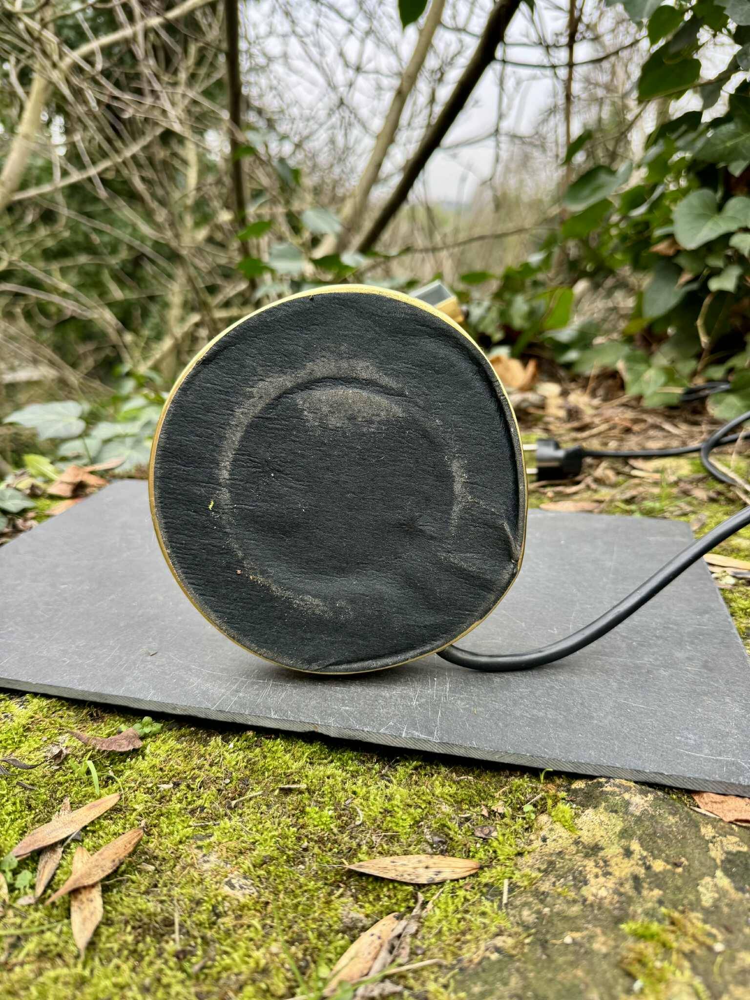 60s brass notary lamp