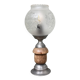 Art Nouveau lamp with engraved glass