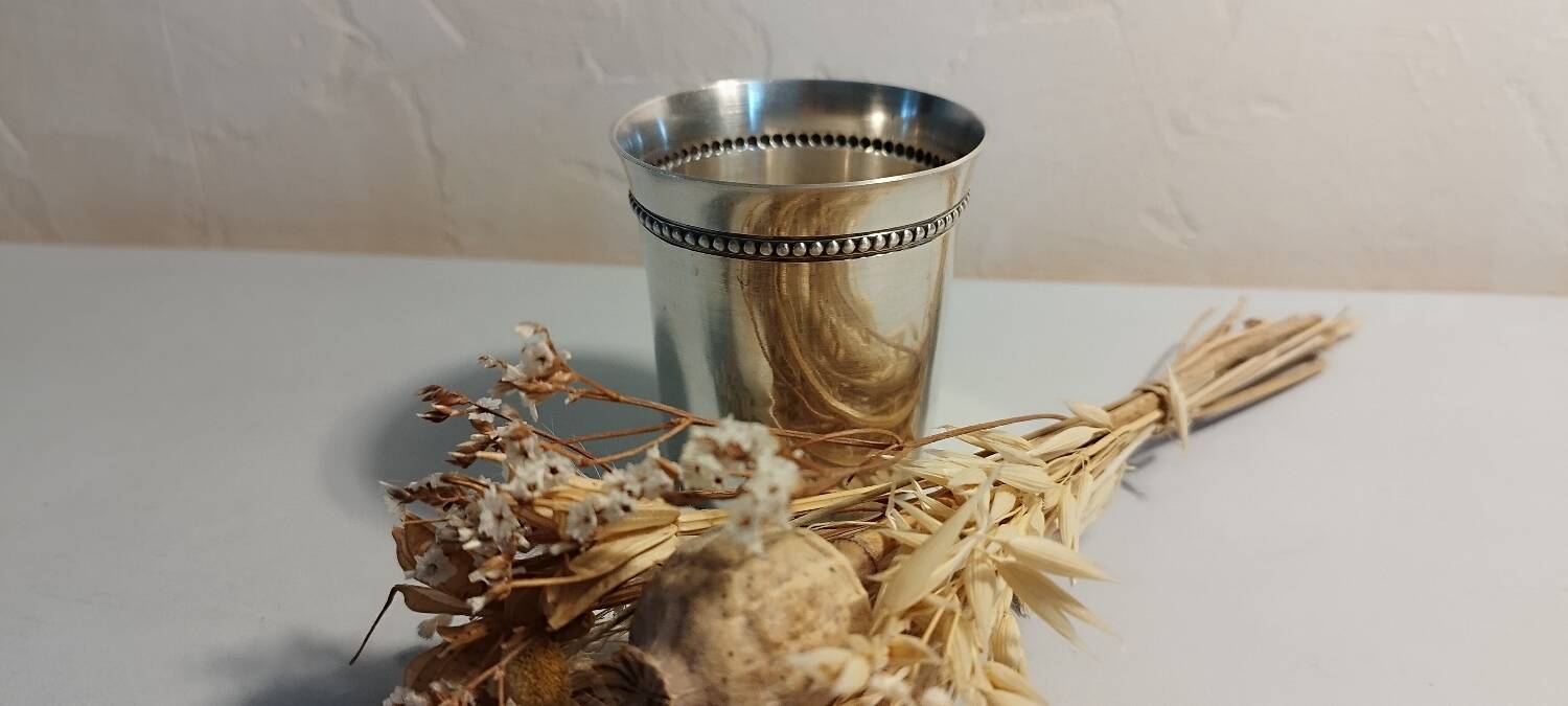 Silver-plated tumbler