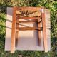Tabouret rustique en bois et paille, XIXème s.