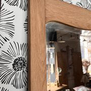 Vintage Art Deco mirror door Izïa solid oak wood