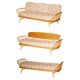 Vintage Ercol Windsor Studio 355 canapé / daybed, light wood, Mid-Century Modern design.