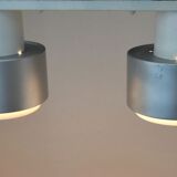 Ceiling lamp indus 2 large spots with a lampshade reflector aluminum