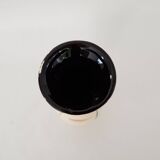 Ceramic vase with geometric shapes decoration signed Martine