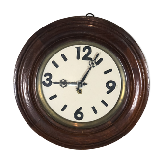 Wooden and brass wall clock 1920