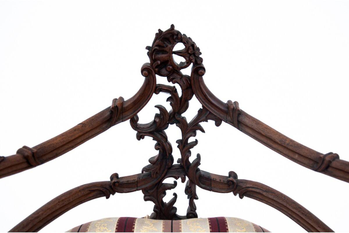 Fauteuil d'angle, France, vers 1880.