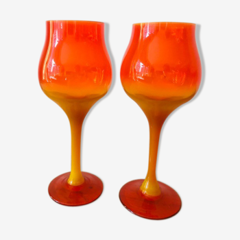 2  handmade glasses by Professor Zbigniew horbowy