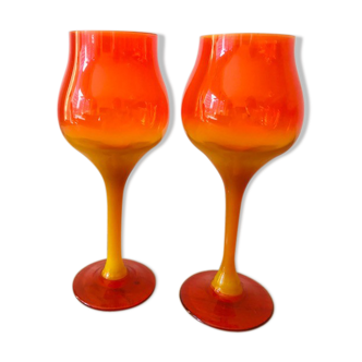 2  handmade glasses by Professor Zbigniew horbowy