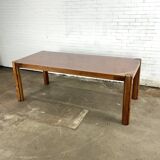 Italian vintage dining table with burl wood from Borghi