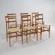 6 Superleggera dining chairs by Gio Ponti for Cassina, 1970’s