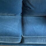 Vintage Velvet Jean Roche Bois Sofa