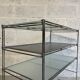Modular shelf, tray in stainless steel and glass by Niels Gammelgaard for IKEA