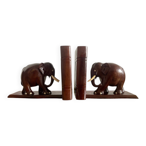 Serre livres éléphants