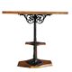 Table bistrot de Paris 1900 à colonnes Art Nouveau fonte