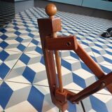 Vintage teak scissor wall light