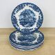 6 dessert plates Myott Meakin English ironstone terre de fer.