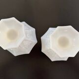 2 Opalines / Milk glass bowls