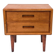 Vintage teak bedside table, 1960s