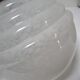 Pair of porcelain sconces brass glass of clchy white art deco