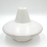 White saucer lamp