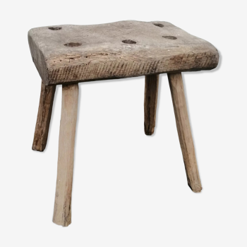 Old brutalist farm stool