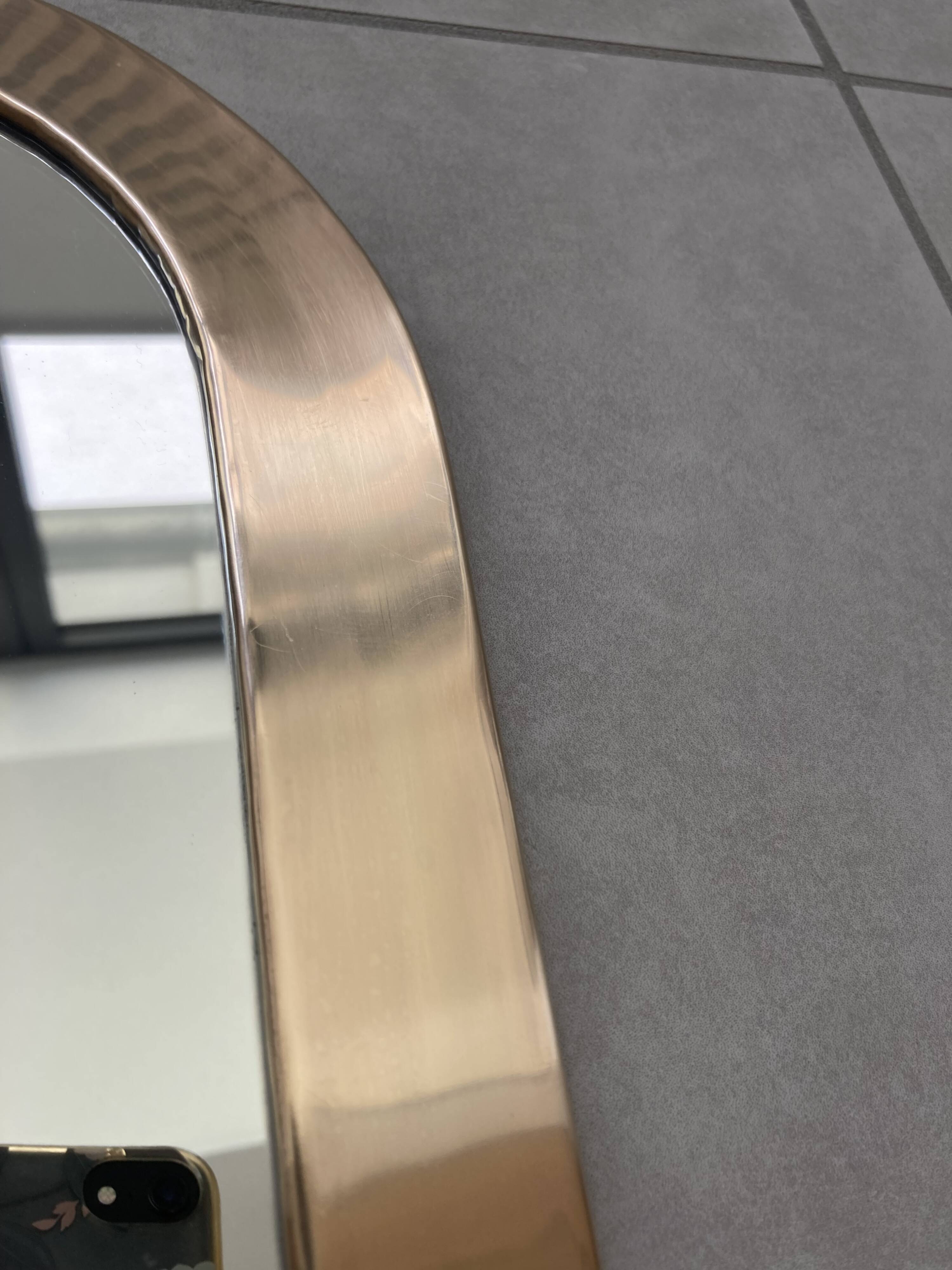 Miroir contour laiton artisanal