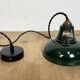 Vintage Industrial Green Painted Ceiling Lamp, 2000s