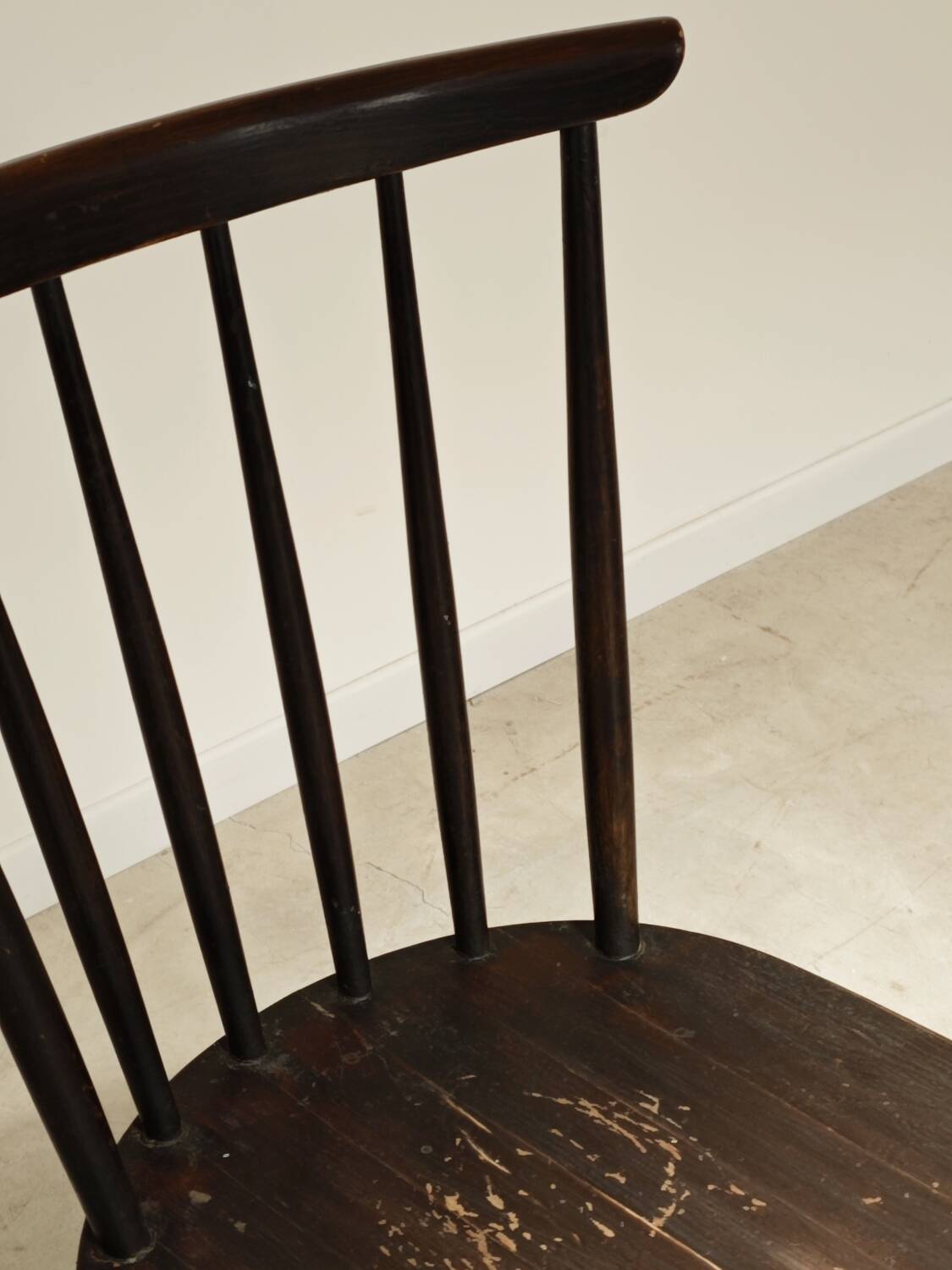 Danish office chair in solid wood