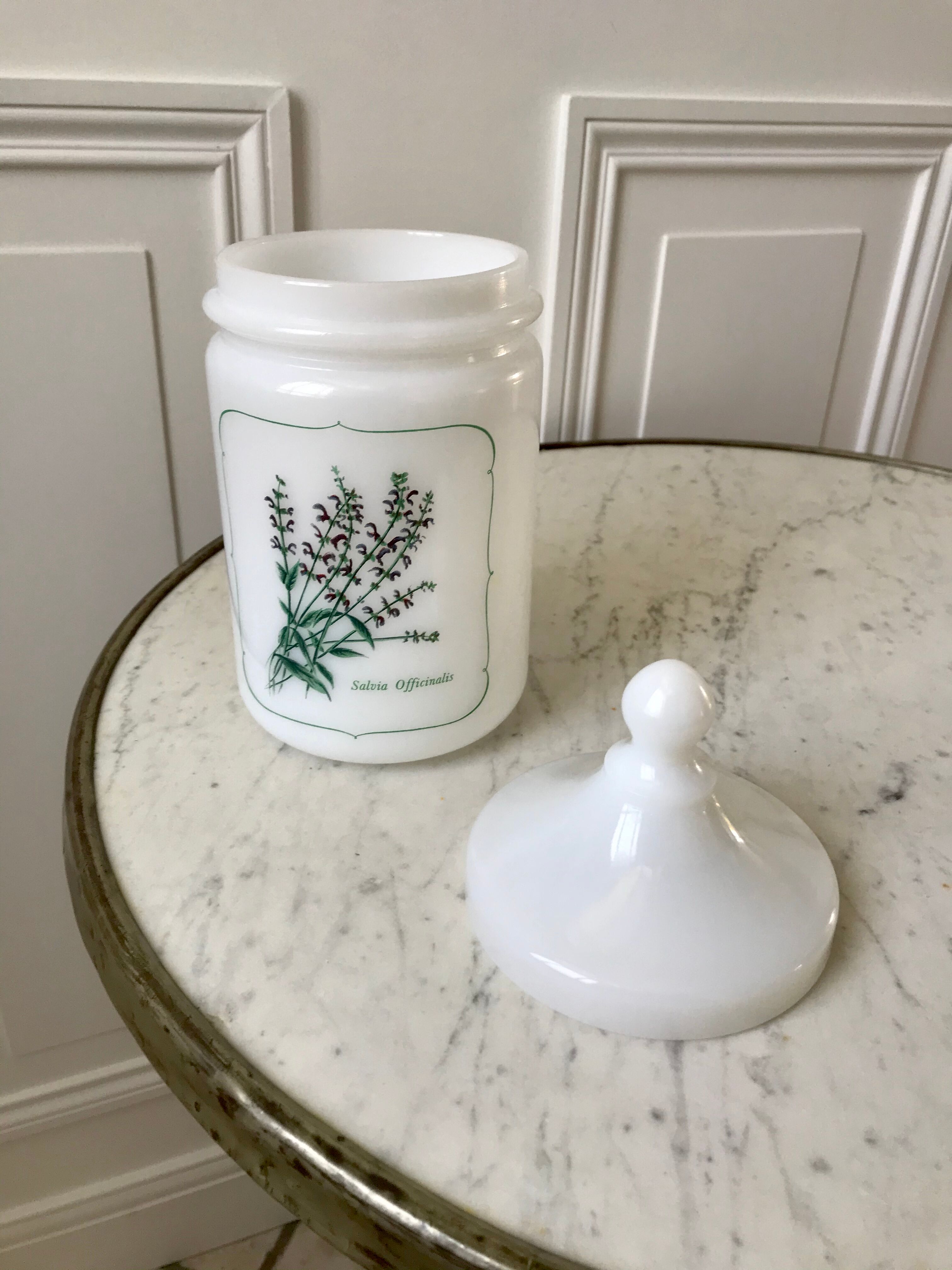 Old pharmacy jar Salvia Officinalis