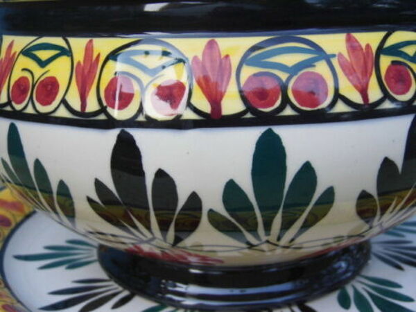 Soupière et plat Saint Jean de Bretagne faience céramique Bretagne France