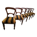 Suite set of 6 chairs signed G. Rogers