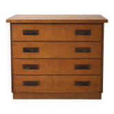 Commode en chêne massif, années 30-40