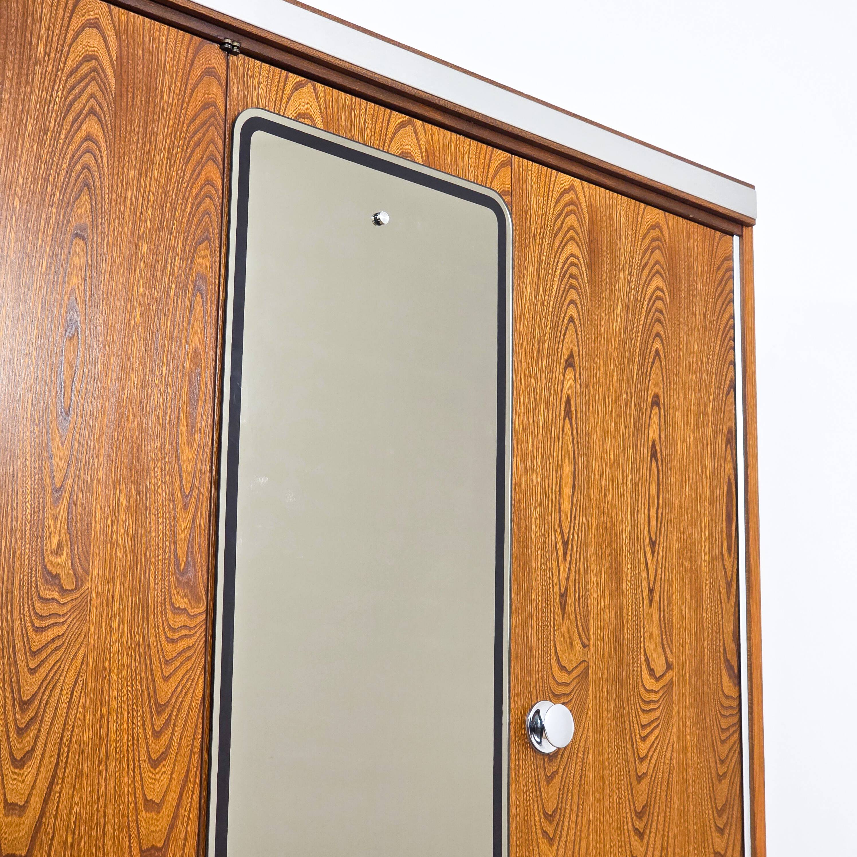 1970s Scandinavian wooden wardrobe