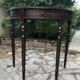 Wooden half moon console