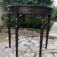 Console demi lune en bois