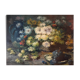 Oil painting "Still Life with Flowers and Grapes" by Pol Noel (1851-1911)