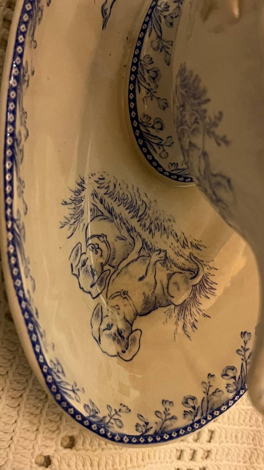 Vintage FF Pexonne sauceboat