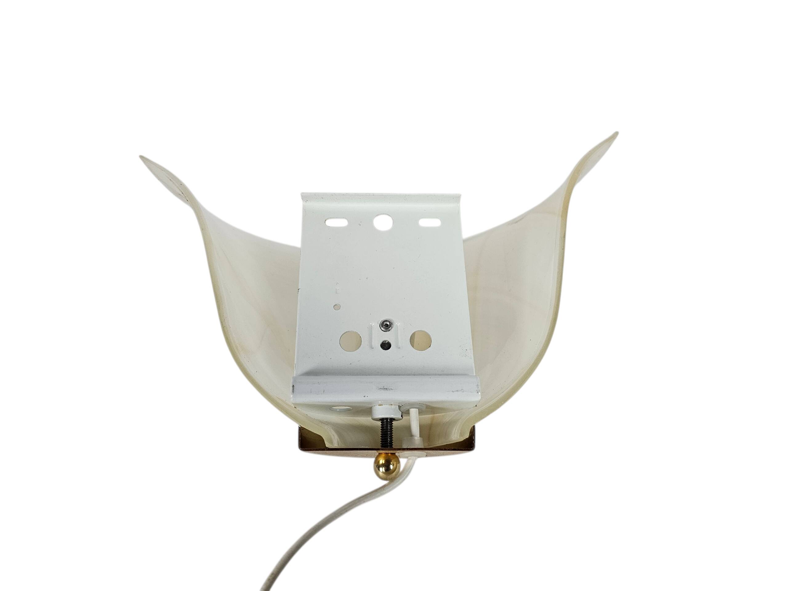 Wall lamp - Barovier & Toso style - marbled glass - applique - gold - 90s