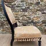 Chaise ancienne , chauffeuse fin XIXe