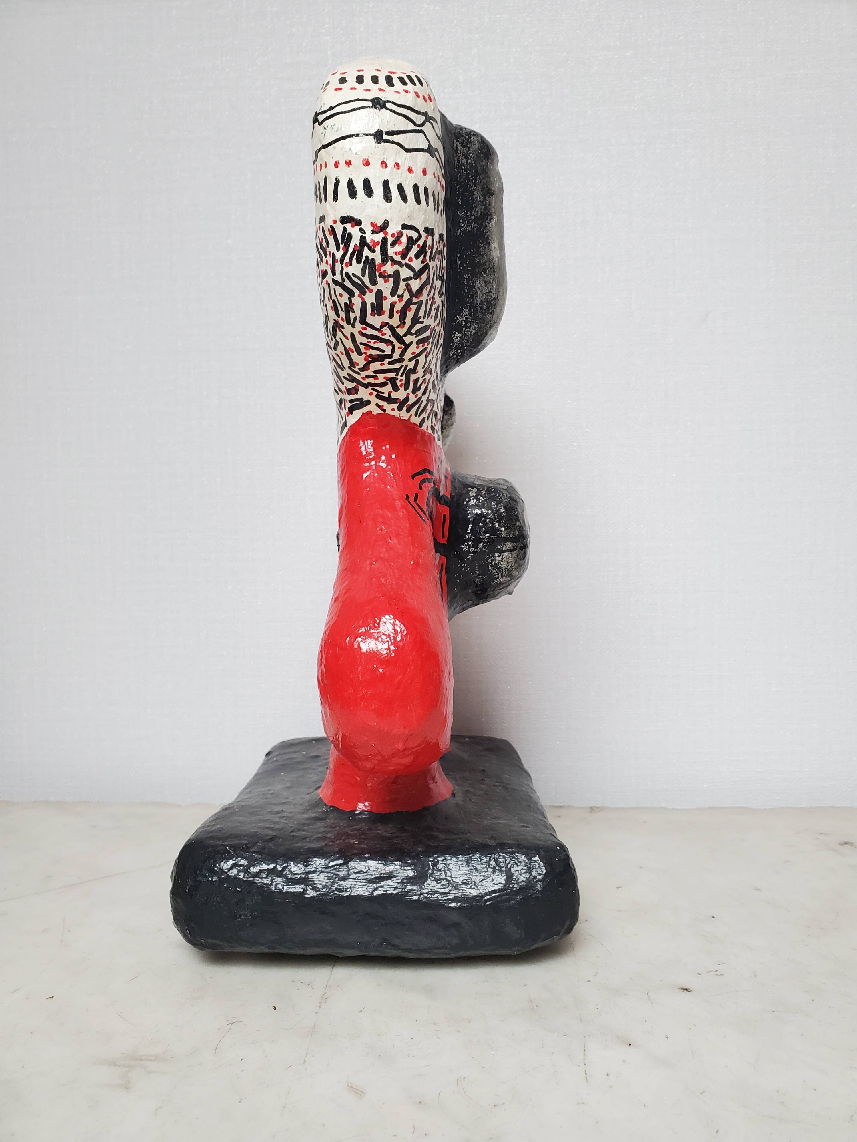 Papier-mâché sculpture - Kaj / Fokaja (1959)