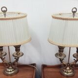 Paire de lampes bouillotte