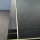 Designer coffee table in black lacquered wood and vintage brass