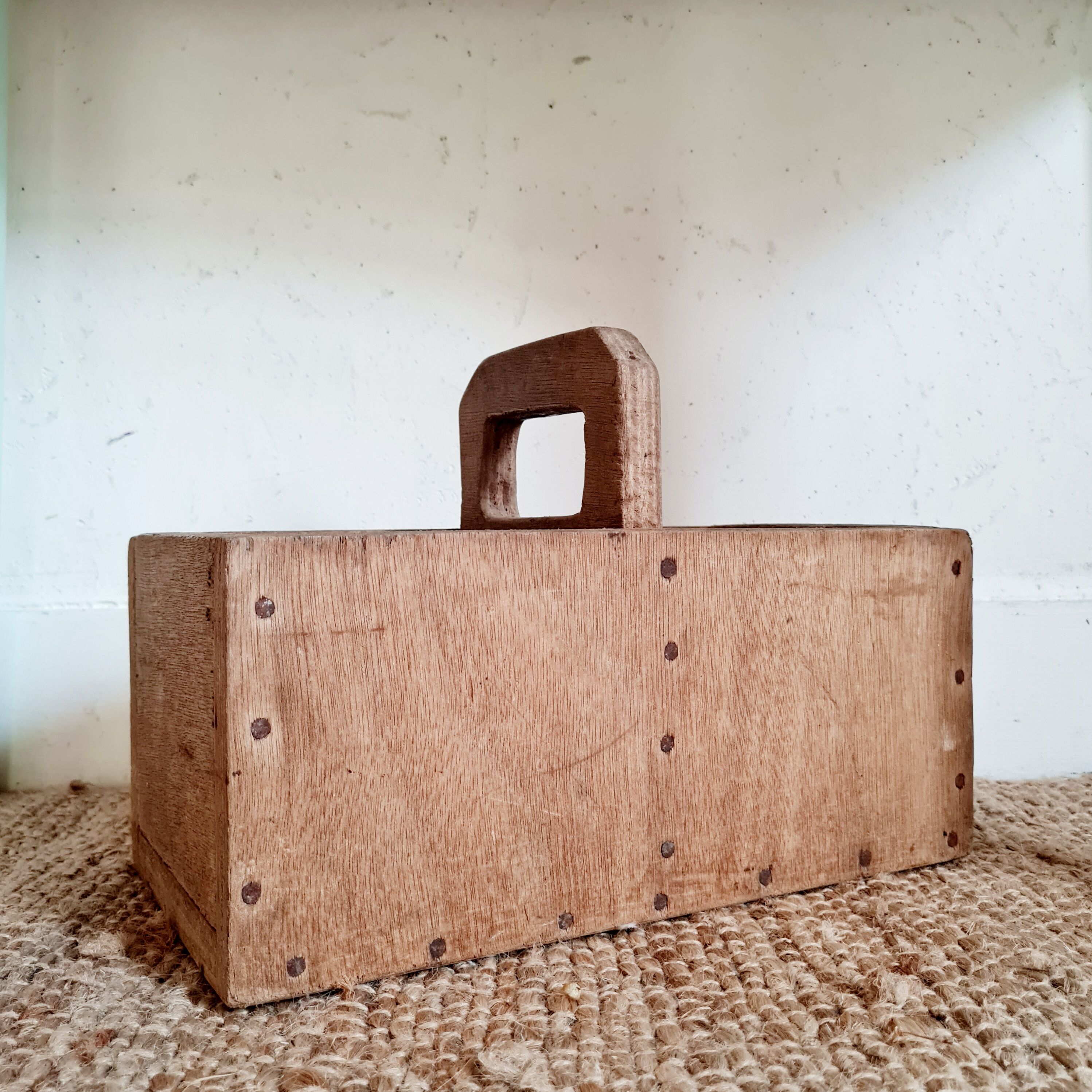 Antique wooden tool box