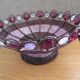 Fruit basket, bread, festive, in metal braided with pearls