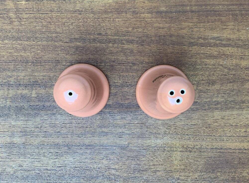 Postmodern ceramic salt and pepper shakers by Gallo Design for Villeroy & Boch, set of 2.