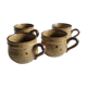 Lot de 4 tasses en grès pyrité